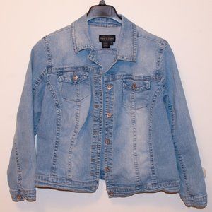 Light wash denim jacket